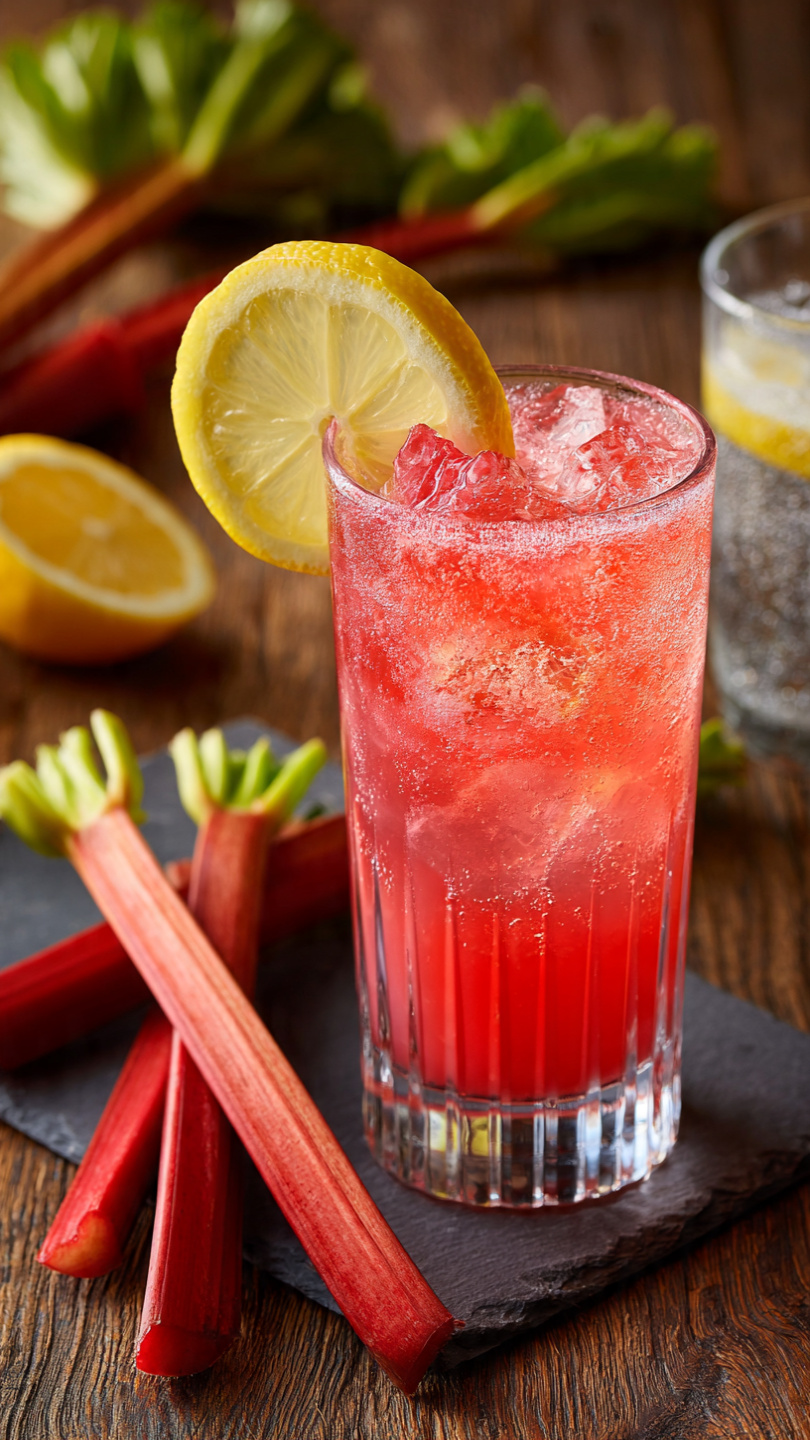 Rhubarb Simple Syrup Drink (Tart, Sweet, and Refreshing)