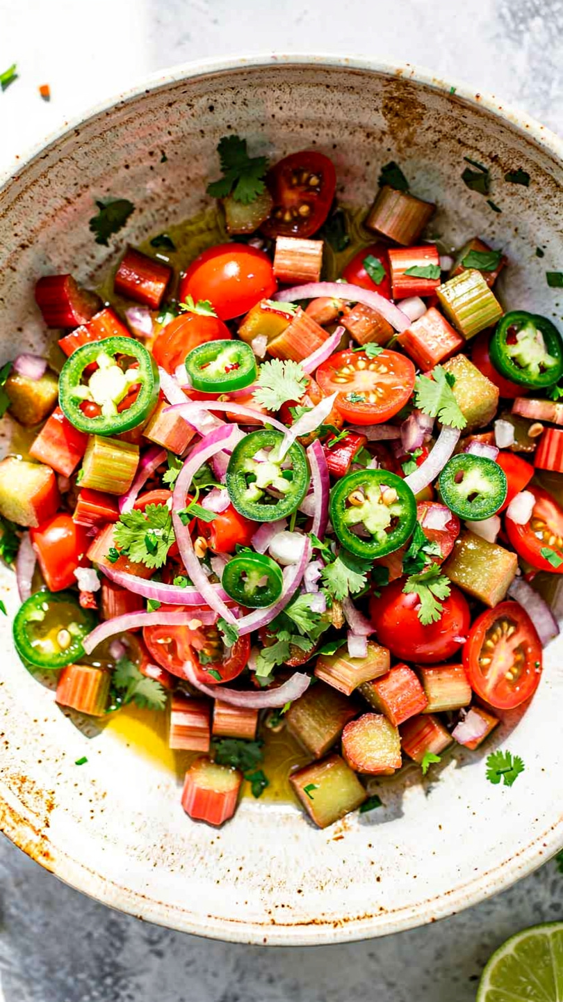 Rhubarb Pico de Gallo