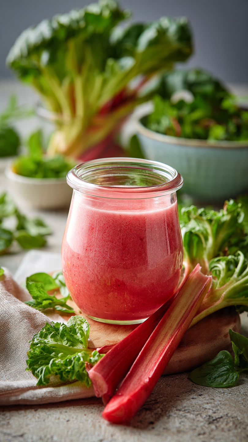 Rhubarb Vinaigrette Dressing