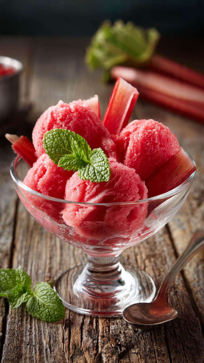 Rhubarb Sorbet