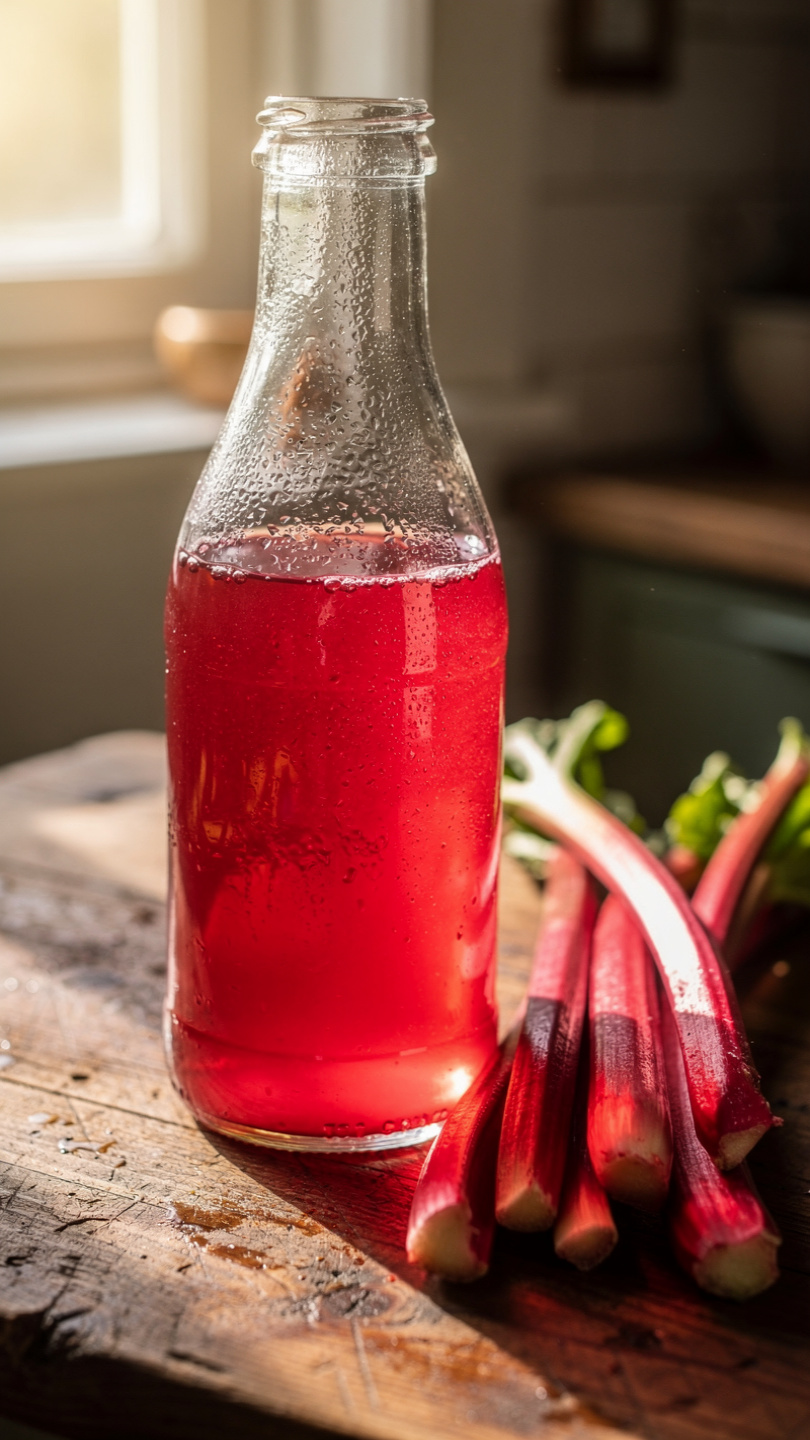 Homemade Rhubarb Syrup (Sweet, Tart, and Stunningly Pink)